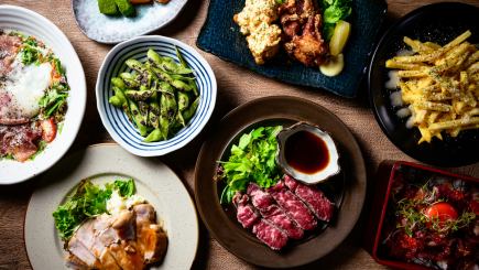 特別な時にも♪ワラカド税込5000円コース2H飲放付☆ 牛&豚ステーキ盛合!8名様以上で幹事無料