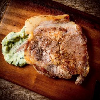 厚切りポークステーキ