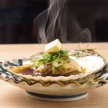 名物！活ほたてバター焼き