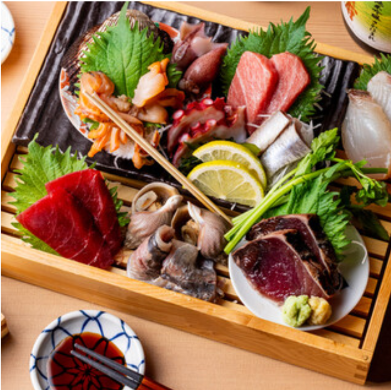 日替わりの地魚7点盛りやまぐろ串揚げも楽しめます！