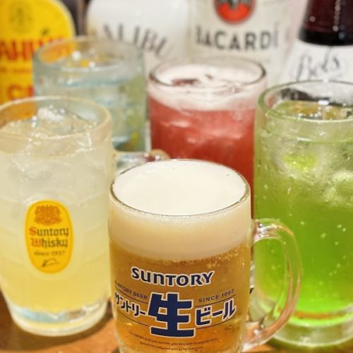 単品飲み放題あります！