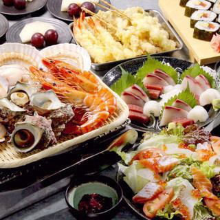 【飲み放題付き】魚八コース　5,000円⇒4,000円(税込)　