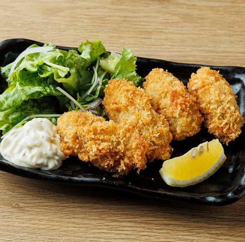 Fried oysters (4 pieces)