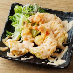 Shrimp with mayonnaise (5 pieces)