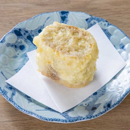 Whole lotus root tempura