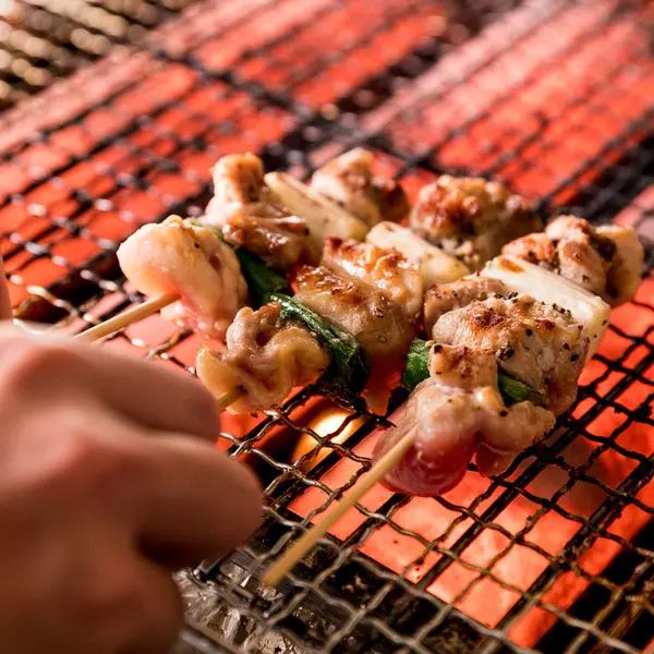 Taste it in a completely private room! Charcoal-grilled Ibaraki chicken