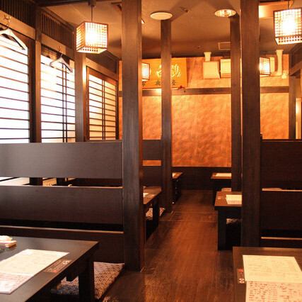 We also have sunken kotatsu seating available! We can accommodate parties of 10 or more people.