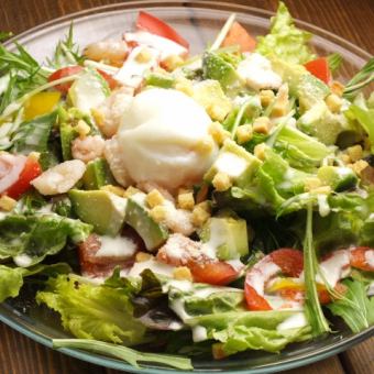 Caesar Salad / Mushroom Saute Salad / Prosciutto Ham Marine