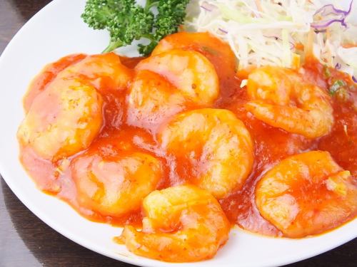 芝エビのチリソース