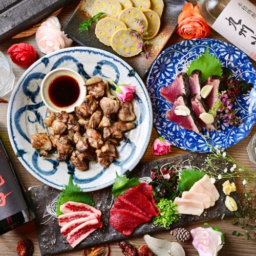 ♪市場直送に鮮度抜群のお刺身をご用意♪他にも博多料理、逸品料理など多彩にご用意◎