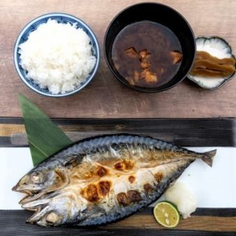 金華さばの一夜干し定食