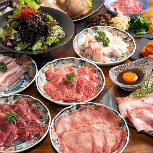 Enjoy all-you-can-eat domestic beef yakiniku♪