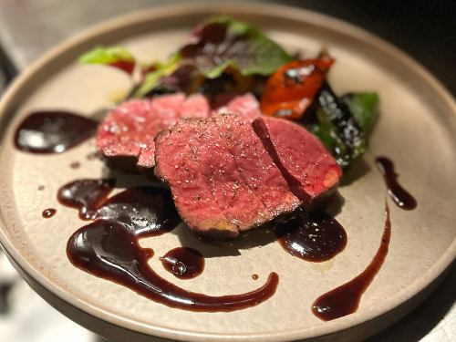 Charcoal grilled Sendai beef rump steak