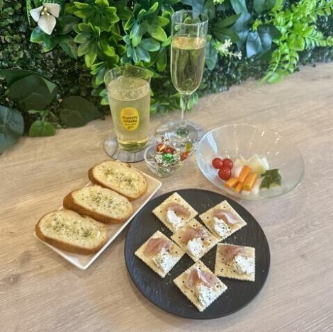 90分飲み放題付きのおつまみコースから満足の120分飲み放題コースまで◎