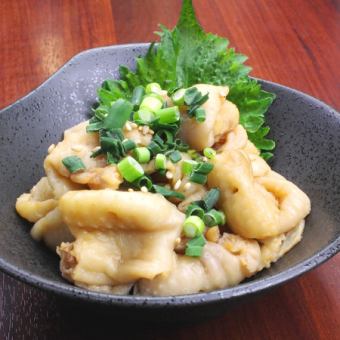 Refreshing chicken skin ponzu sauce