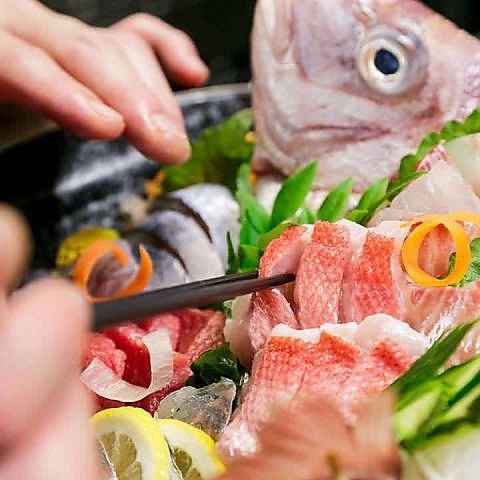 毎日仕入れる新鮮な魚介類を、職人が心を込めて盛り付けた贅沢な逸品です。