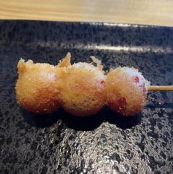ミニトマト串揚げ/かぼちゃ串揚げ