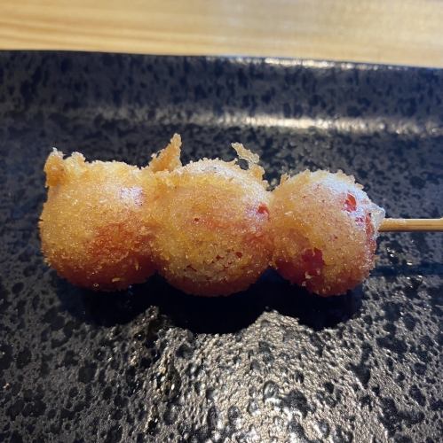 ミニトマト串揚げ/かぼちゃ串揚げ