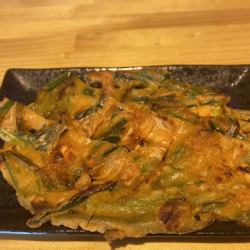 キムチニラのチヂミ