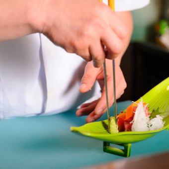 【料理長おまかせコース】　料理長厳選食材をご用意致します。