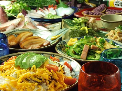 Rich menu using prefectural ingredients