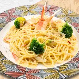ずわい蟹の贅沢ペペロンチーノ