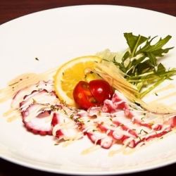 Octopus carpaccio