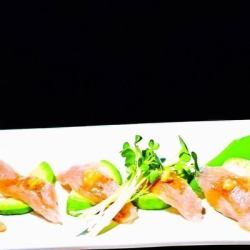 Very popular raw chicken fillet and avocado