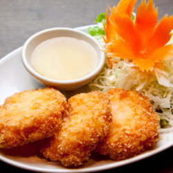 [Fried food] Fried fluffy shrimp paste