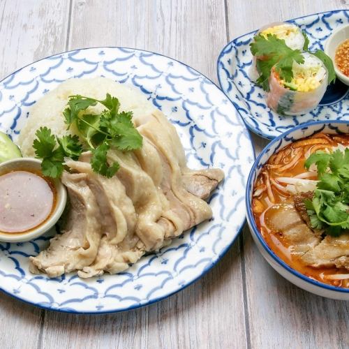 [Set] Choose from a selection of street food rice and noodles, half and half set