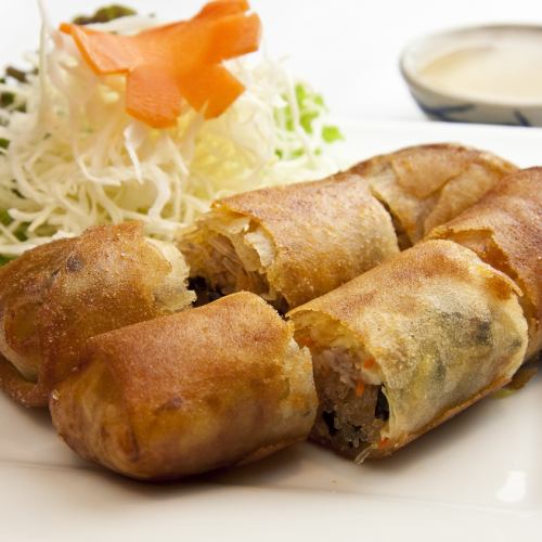 Tom Yum Flavor! Fried spring rolls "Popia Toad" 2 sticks