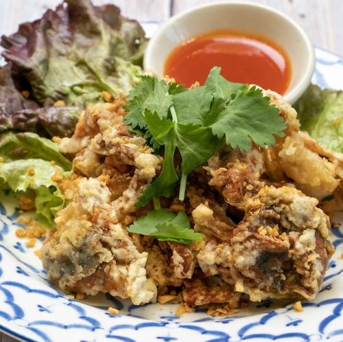 Garlic fried soft shell crab