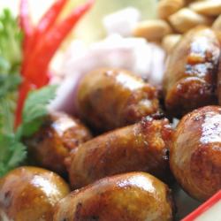 Isan's specialty, hot and sour sausage