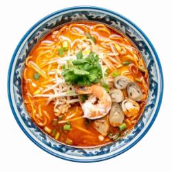 Tom Yum Goong Ramen with Shrimp