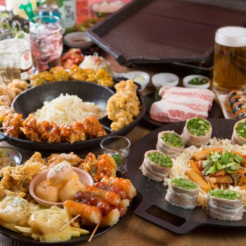 【大満足♪】★韓国料理たっぷりメニュー豊富の赤字食べ放題！2980円