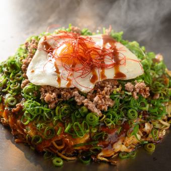 [120 minutes all-you-can-drink included★] Volume ◎ 10-course 5,000 yen course including steak/sea urchin and 3 types of seafood okonomiyaki