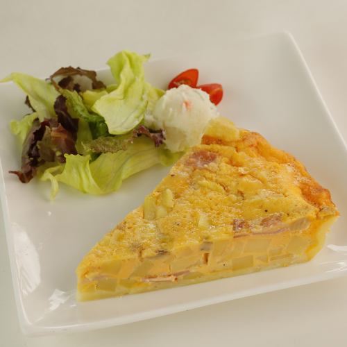 Handmade quiche