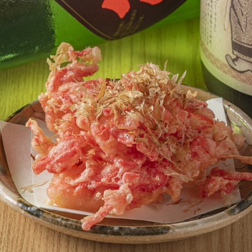 イカと紅生姜のかき揚げ