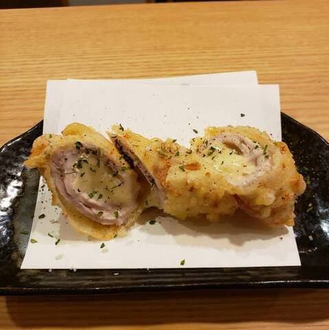 豚巻きカマンベールチーズ天