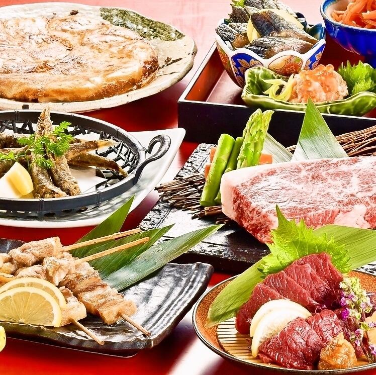 郷土料理や海鮮、福島牛、エゴマ豚など福島の美味しい物多数◎