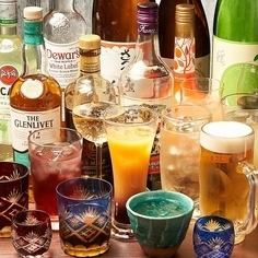 種類豊富なアルコールメニューが楽しめる飲放題ございます★