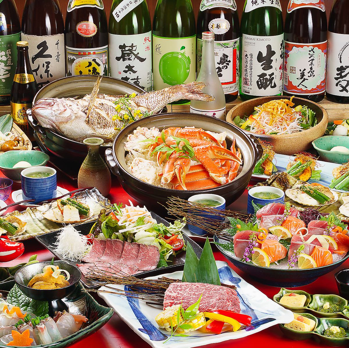 【完全個室完備】福島で飲むなら、庵ぐらで！！宴会コース多数！