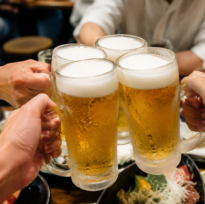 OPEN~19:00まで限定!199円/杯とおつまみ半額開催中♪