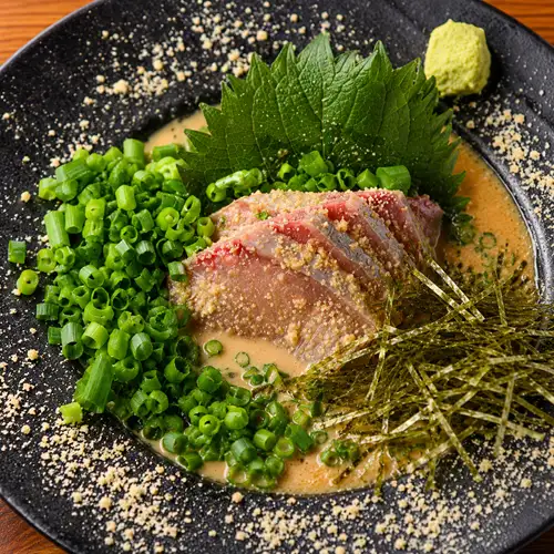 ■海鮮料理多数あり!■九州名物ごまかんぱち新鮮な鮮魚を特製ごまだれで味わう、博多ならではの逸品です。