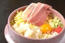Cheesy and chewy egg pancake