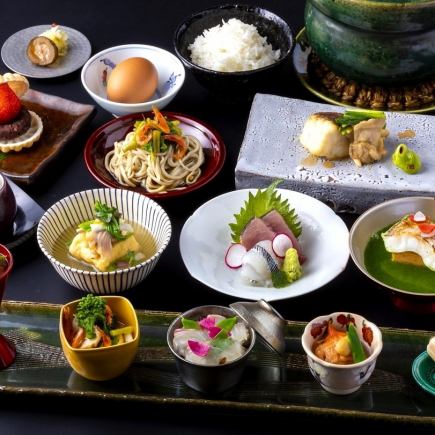 【夜の部】お野菜とお魚が中心の当店スタンダード 旬彩コース 10,000円 (税込)