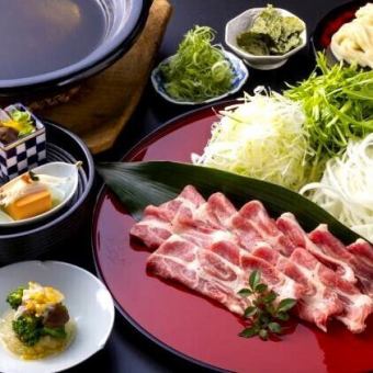 【夜の部】京都産豚肉をこだわりの出汁で味わう豚しゃぶコース 7,000円 (税込)