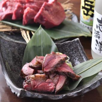 享用最上等的牛舌及鮮魚【島津套餐】5,000日圓（含稅、含2小時無限暢飲）