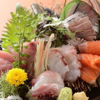Assortment of 5 fresh Shimazu omakase dishes
