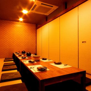 【掘りごたつ半個室】接待等にもご利用いただける個室もご用意。